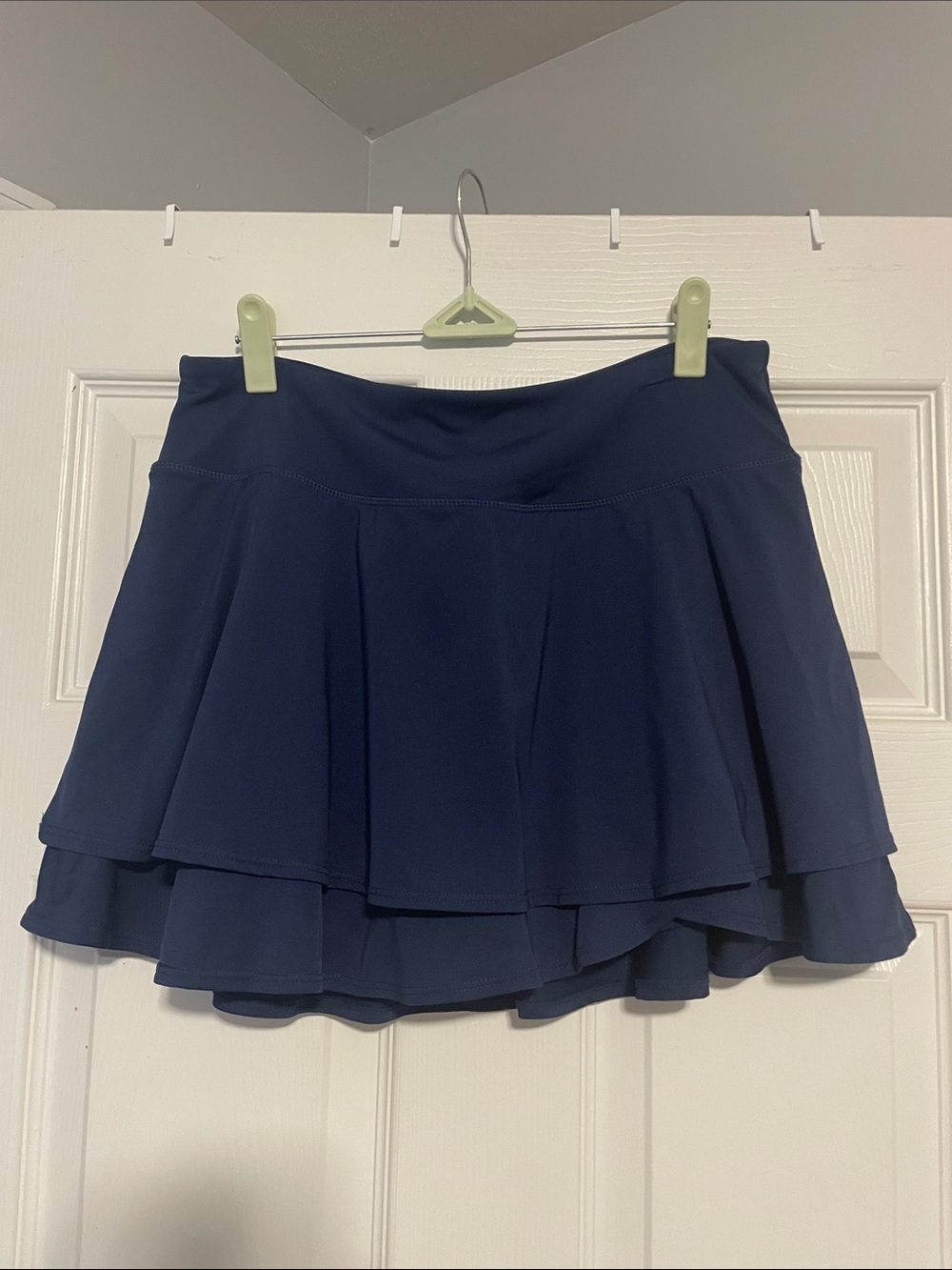 Amazon Navy Layered Skater Skirt